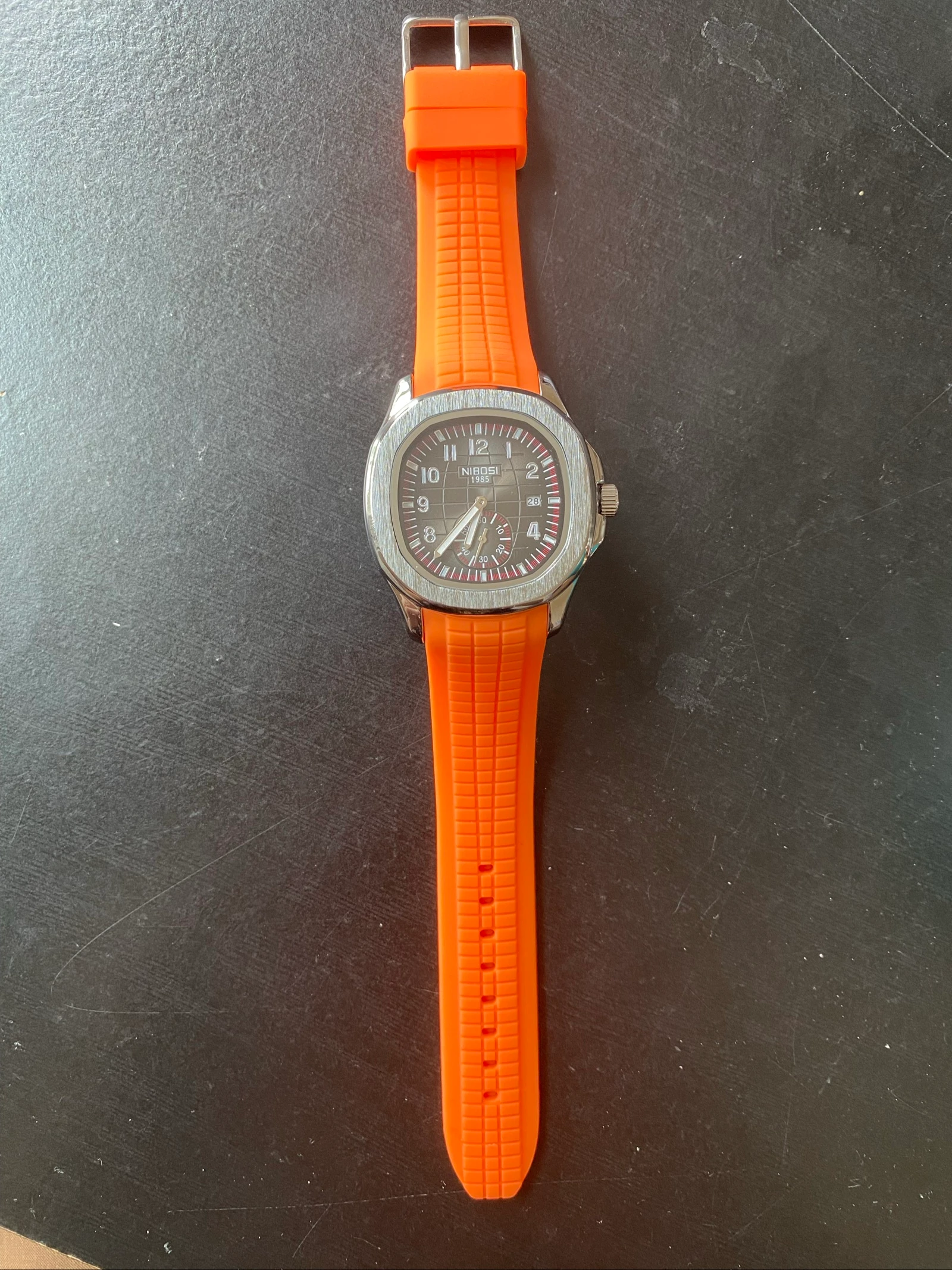 Montre Homme Orange Old Money élégante | Idée Cadeau – photo 3